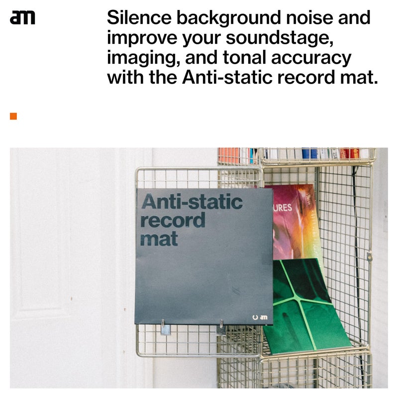 am Anti-Static Turntable Mat â€“ Carbon Fiber Felt Mat for 12-Inch Vinyl Record Players â€“ Reduces Vibration and Static for Clearer Playback on Record Players & Turntables - Image 4